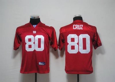 Jerseys Factory Cheap Giants #80 Victor Cruz Red Embroidered You