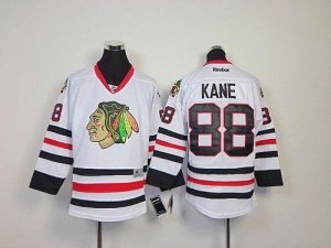 Jerseys Factory Cheap Blackhawks #88 Patrick Kane Embroidered Wh
