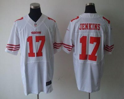 Jerseys Factory Cheap Nike 49ers #17 A.J. Jenkins White Men's Em