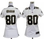 Jerseys Factory Cheap Nike Saints #80 Jimmy Graham White Women's