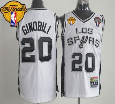 Jerseys Factory Cheap Latin Nights Spurs #20 Manu Ginobili White