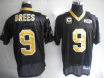 Jerseys Factory Cheap Saints #9 Drew Brees Black With Super Bowl