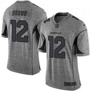 Jerseys Factory Cheap Nike Cardinals #12 John Brown Gray Men's S