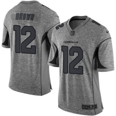 Jerseys Factory Cheap Nike Cardinals #12 John Brown Gray Men's S