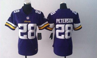 Jerseys Factory Cheap Nike Vikings #28 Adrian Peterson Purple Te