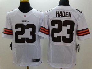 Jerseys Factory Cheap Nike Browns #23 Joe Haden White Men's Stit