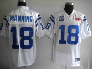 Jerseys Factory Cheap Colts #18 Peyton Manning White With Super