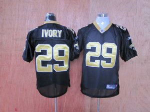 Jerseys Factory Cheap Saints #29 Christopher Ivory Black Stitche