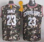 Jerseys Factory Cheap Cavaliers #23 LeBron James Camo Stealth Co