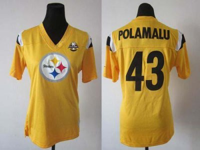 Jerseys Factory Cheap Nike Steelers #43 Troy Polamalu Yellow Wit