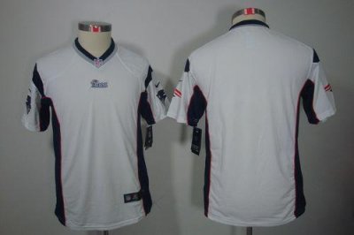 Jerseys Factory Cheap Nike Patriots Blank White Youth Embroidere