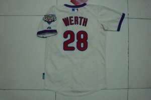 Jerseys Factory Cheap Phillies #28 Jayson Werth Embroidered Crea
