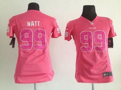 Jerseys Factory Cheap Nike Texans #99 J.J. Watt Pink Sweetheart