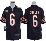 Jerseys Factory Cheap Nike Bears #6 Jay Cutler Navy Blue Team Co