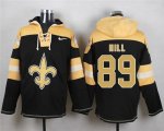 Jerseys Factory Cheap Nike Saints #89 Josh Hill Black Player Pul
