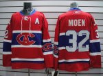 Jerseys Factory Cheap Canadiens #32 Travis Moen Embroidered Red