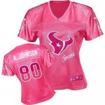 Jerseys Factory Cheap Nike Texans #80 Andre Johnson Pink Women's
