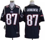 Jerseys Factory Cheap Nike Patriots #87 Rob Gronkowski Navy Blue