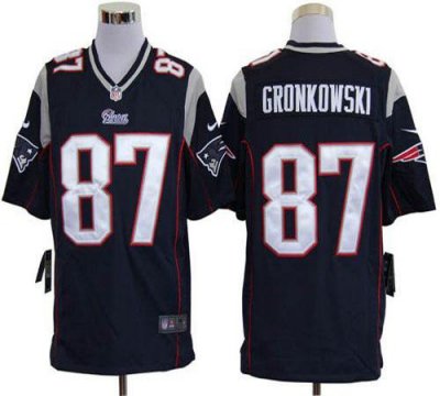 Jerseys Factory Cheap Nike Patriots #87 Rob Gronkowski Navy Blue