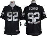 Jerseys Factory Cheap Nike Raiders #92 Richard Seymour Black Tea