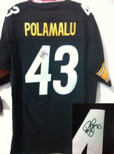 Jerseys Factory Cheap Nike Steelers #43 Troy Polamalu Black Team
