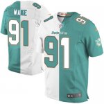 Jerseys Factory Cheap Nike Dolphins #91 Cameron Wake Aqua Green/