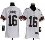Jerseys Factory Cheap Nike Browns #16 Josh Cribbs White Youth Em