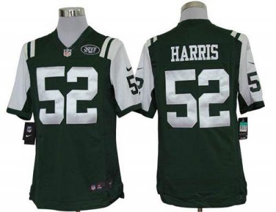 Jerseys Factory Cheap Nike Jets #52 David Harris Green Team Colo