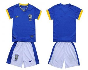 Jerseys Factory Cheap Brazil Blank 2012/2013 Blue & White Shorts