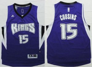 Jerseys Factory Cheap Kings #15 DeMarcus Cousins Purple Revoluti