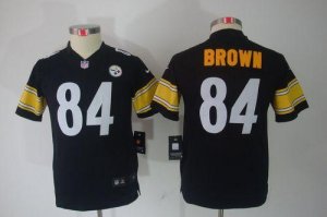 Jerseys Factory Cheap Nike Steelers #84 Antonio Brown Black Team