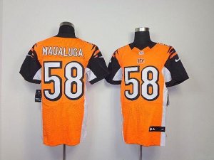 Jerseys Factory Cheap Nike Bengals #58 Rey Maualuga Orange Alter