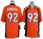Jerseys Factory Cheap Nike Broncos #92 Elvis Dumervil Orange Tea
