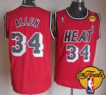 Jerseys Factory Cheap Heat #34 Ray Allen Red Hardwood Classics N