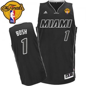 Jerseys Factory Cheap Revolution 30 Heat #1 Chris Bosh Black/Whi