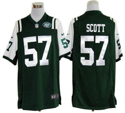 Jerseys Factory Cheap Nike Jets #57 Bart Scott Green Team Color