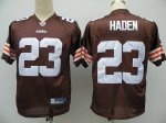Jerseys Factory Cheap Browns #23 Joe Haden Brown Stitched NFL Je
