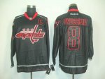Jerseys Factory Cheap Capitals #8 Alex Ovechkin Black Ice Embroi