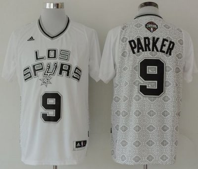 Jerseys Factory Cheap Spurs #9 Tony Parker White New Latin Night