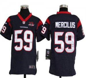 Jerseys Factory Cheap Nike Texans #59 Whitney Mercilus Navy Blue