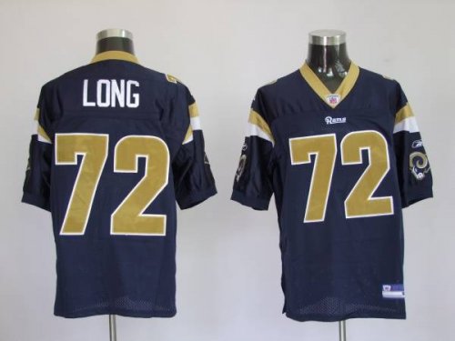 Jerseys Factory Cheap Rams #72 New Player Chris Long Stitched Bl
