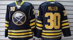 Jerseys Factory Cheap Sabres #30 Ryan Miller Embroidered Blue Th