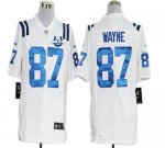 Jerseys Factory Cheap Nike Colts #87 Reggie Wayne White With 30T