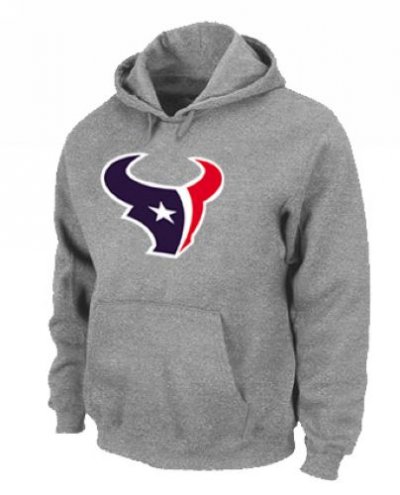 Jerseys Factory Cheap Houston Texans Logo Pullover Hoodie Grey