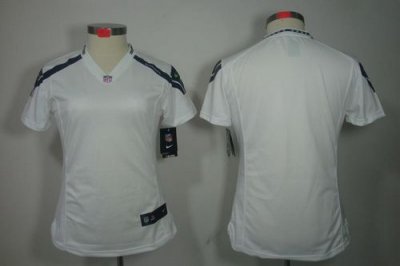 Jerseys Factory Cheap Nike Seahawks Blank White Women's Embroide