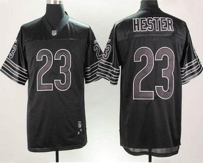 Jerseys Factory Cheap Bears #23 Devin Hester Black Shadow Stitch
