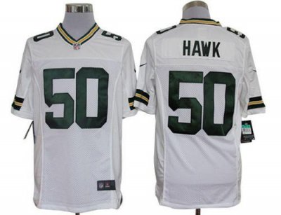 Jerseys Factory Cheap Nike Packers #50 A.J. Hawk White Men's Emb