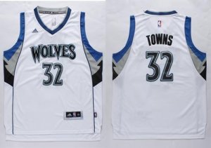 Jerseys Factory Cheap Timberwolves #32 Karl-Anthony Towns White