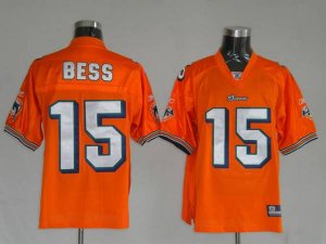 Jerseys Factory Cheap Dolphins Davone Bess #15 Orange Stitched N