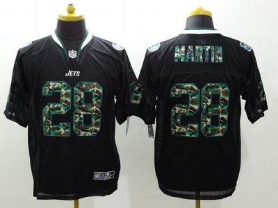 Jerseys Factory Cheap Nike Jets #28 Curtis Martin Black Men's St